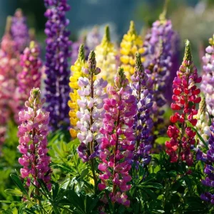 Lupine Seeds Rainbow Mixed Color - Vibrant Multi-Colored Spikes - 50 Seeds - Image 1