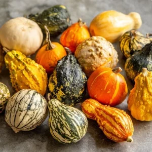 Mixed Gourd Seeds - Cucurbita Pepo, 15 Seeds, Colorful Garden Decor, Attracts Pollinators - Image 1