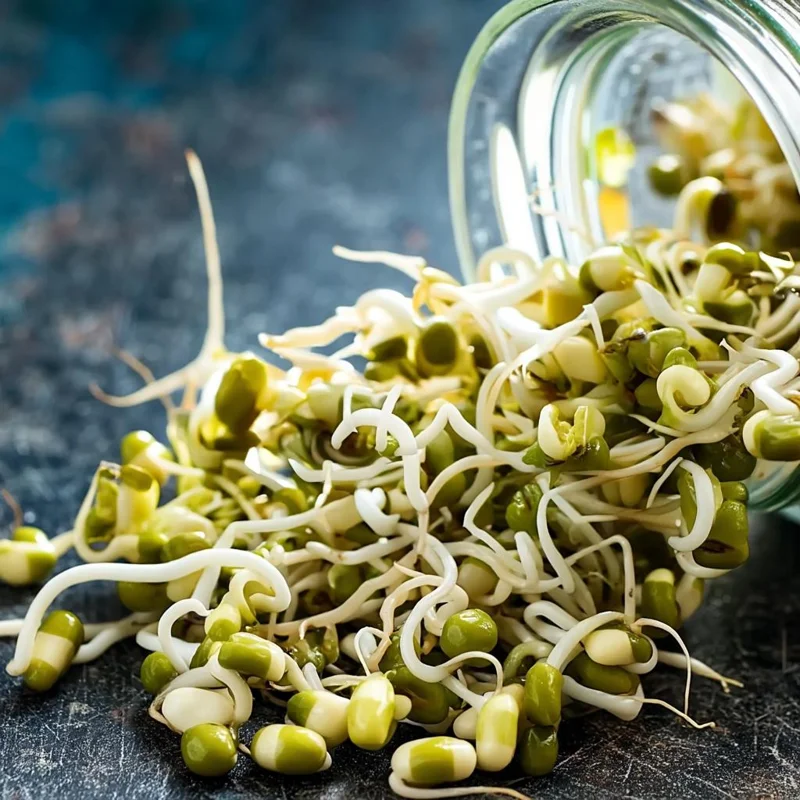 Mung Bean Sprouting Seeds - 500 Seeds - Easy-to-Grow Nutritious Sprouts - Image 1