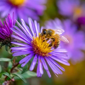 New England Aster Seeds - 300 Count, Vibrant Purple Blooms, Pollinator Friendly, Perennial Wildflower - Image 3