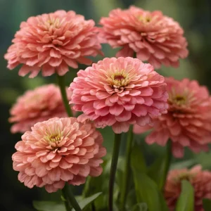 Oklahoma Salmon Zinnia Seeds - 50 Count, Long Stems, Cut Flowers - Image 5