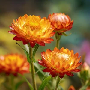 Orange Strawflower Seeds - 50 Seeds Everlasting Bright Orange Cut Flowers - Image 6