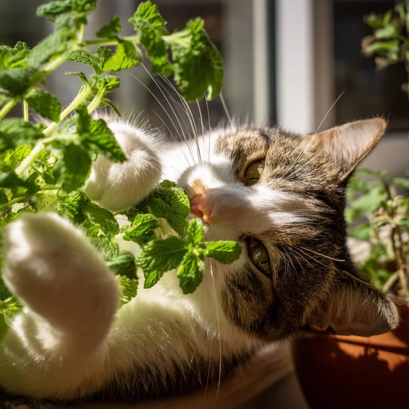 Organic Catnip Seeds Nepeta cataria - 300 Seeds - Fragrant Herb, Pollinator Friendly - Image 1
