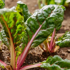 Organic Pink Flamingo Swiss Chard Seeds - 20 Seeds - Colorful Edible Greens - Image 1