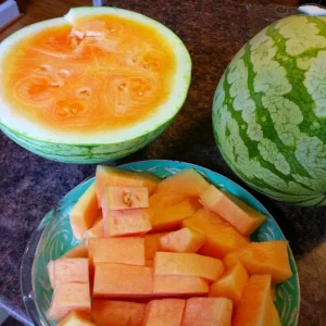 Organic Tendersweet Orange Watermelon Seeds – Heirloom, Juicy, 15 Seeds - Image 2