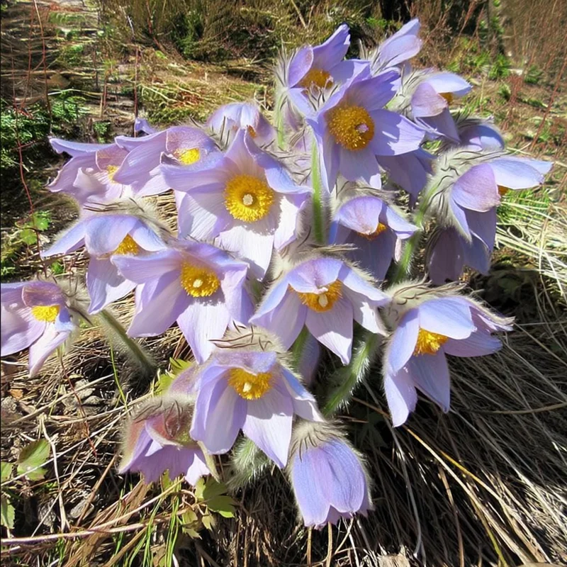 Pasque Flower Seeds - Anemone patens wolfgangiana - 20 Heirloom Seeds for Pollinators - Image 3