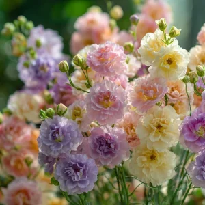 Pastel Mix Stock Flower Seeds - 25 Seeds, Sweet-Scented Edible Blooms - Image 3