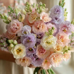 Pastel Mix Stock Flower Seeds - 25 Seeds, Sweet-Scented Edible Blooms - Image 6