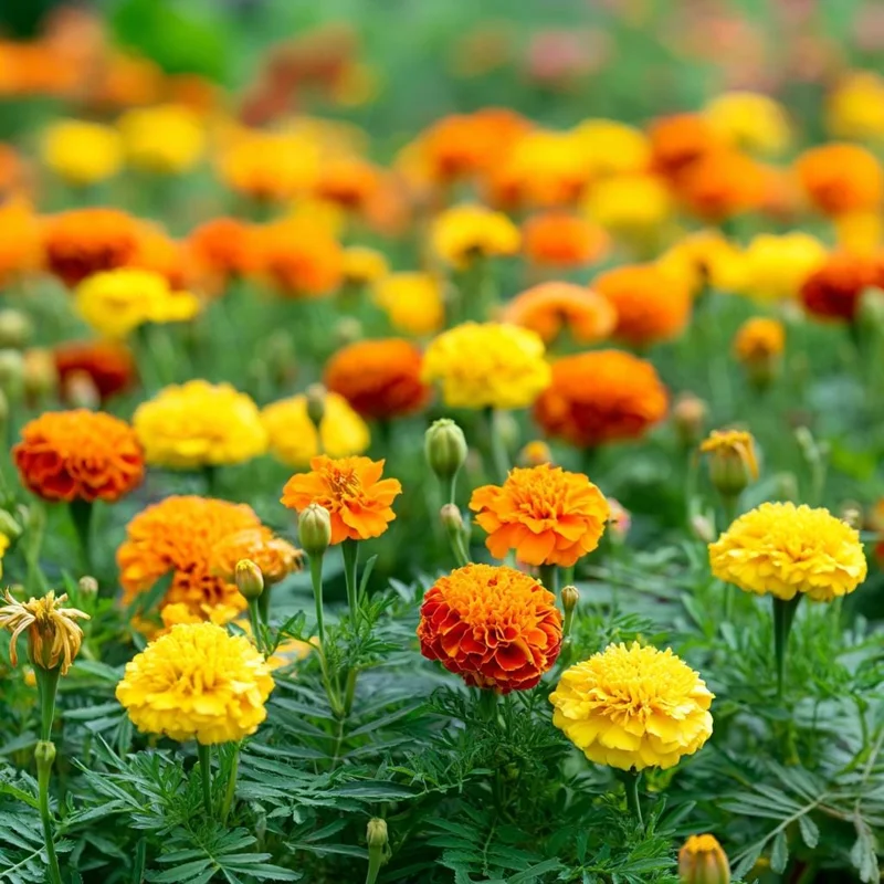 Petite French Marigold Seeds Mix - 300 Seeds, Multi-Color Blooms, Outdoor - Image 4