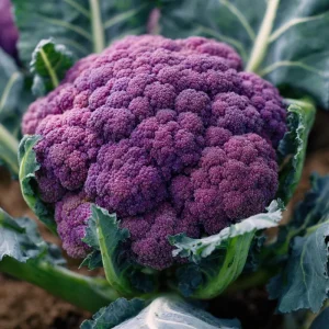 Purple Cauliflower Seeds - 100 Heirloom Brassica Oleracea Vegetable Seeds - Image 2