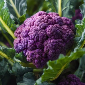 Purple Cauliflower Seeds - 100 Heirloom Brassica Oleracea Vegetable Seeds - Image 1