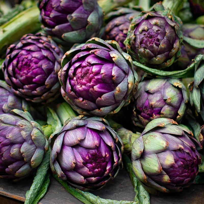 Purple Romagna Artichoke Seeds - 25 Heirloom Perennial Vegetable Seeds, Full Sun - Image 1