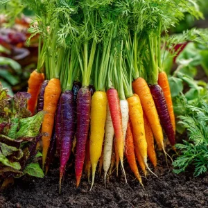 Rainbow Carrot Seeds - Heirloom Mix - 150 Seeds - Colorful Garden Vegetable - Image 2