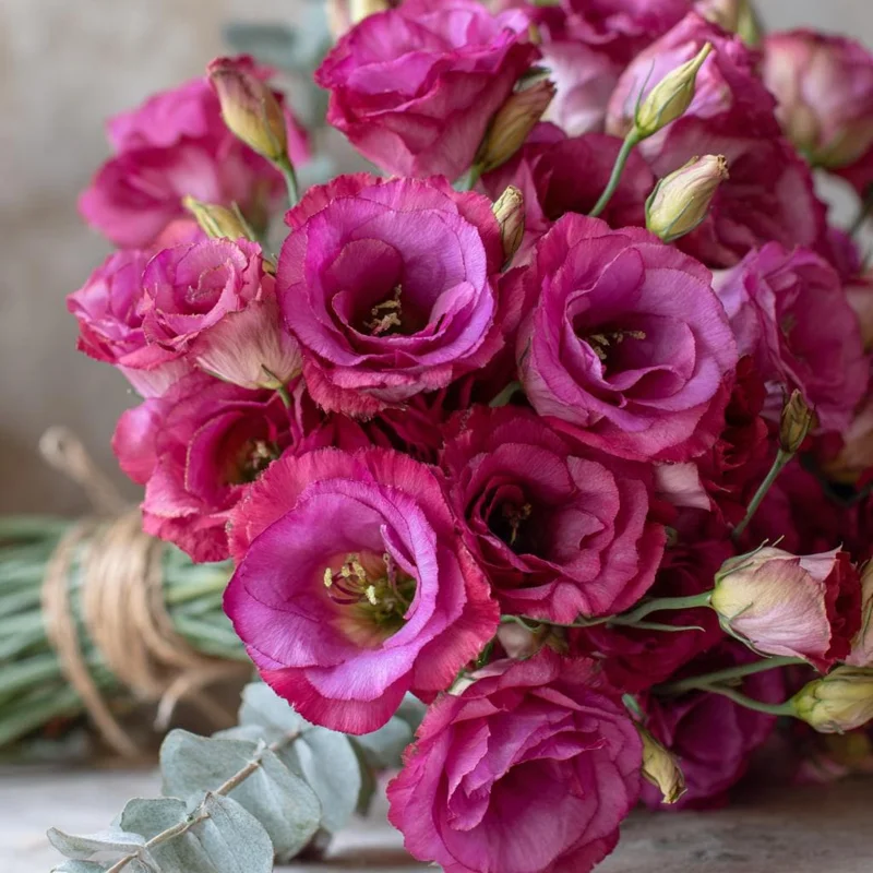 Red Lisianthus Seeds - Arena III F1 Eustoma Grandiflorum - 25 Seeds for Garden - Image 3