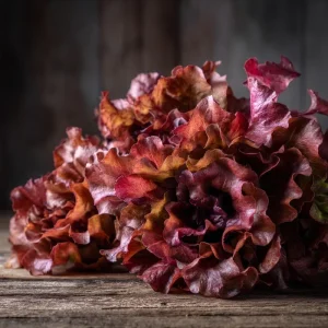 Red Oak Leaf Lettuce Seeds - 300 Count for Fresh Garden Salads - Image 1