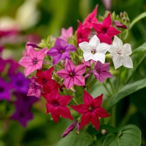 Sensation Flowering Tobacco Seeds Mix - 500 Fragrant Nicotiana Alata Seeds, Vibrant Colors, Attracts Pollinators - Image 1