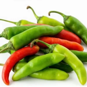 Serrano Pepper Live Plant - 2 Plants, 100 Days Old, 4-Inch Pot, Hot Peppers for Harvesting - Image 1