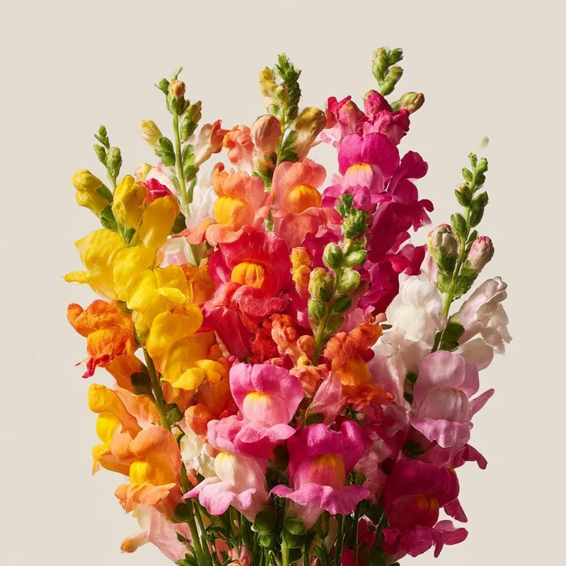 Snapdragon Flower Seeds Mixed Rainbow Color - 2000+ Seeds, Tall, Attracts Pollinators - Image 1