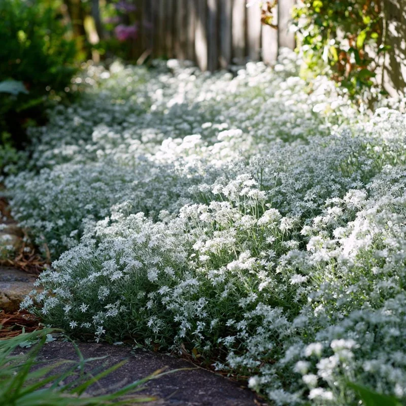 Snow in Summer Seeds - Cerastium Tomentosum - 500 Seeds - Silvery Groundcover Perennial - Image 3