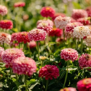 Strawberries & Cream Zinnia Seeds - 100 Count, Bi-Color, Easy Grow Annual - Image 3