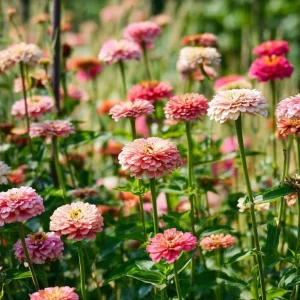 Strawberries & Cream Zinnia Seeds - 100 Count, Bi-Color, Easy Grow Annual - Image 4
