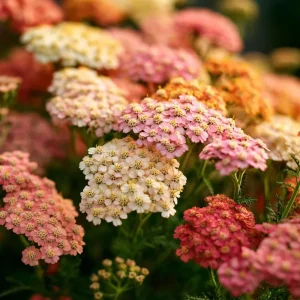 Summer Pastels Yarrow Seeds - 50 Achillea Millefolium Seeds for Pollinators - Image 1