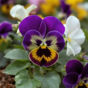 Viola Sorbet Series Mix Seeds - Multicolor Flowers, 25 Seeds, Outdoor - Image 2