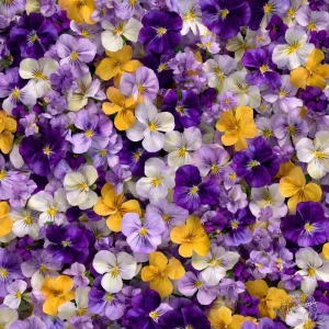Viola Sorbet Series Mix Seeds - Multicolor Flowers, 25 Seeds, Outdoor - Image 1
