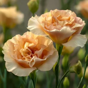 Voyage 2 Champagne Lisianthus Seeds - 25 Soft Apricot Eustoma Grandiflorum - Image 3