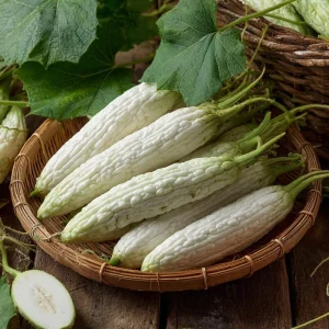 White Bitter Gourd Seeds - Heirloom Ivory Bitter Melon for Asian Cuisine - 10 Seeds - Image 2