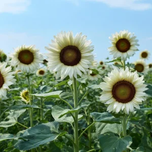 White Nite Sunflower Seeds - 20 Count - Creamy-White Blooms, Easy Grow Annual - Image 2