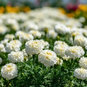 White Swan F1 Marigold Seeds - Edible Flowers, Long-Blooming Annual, 20 Seeds - Image 3