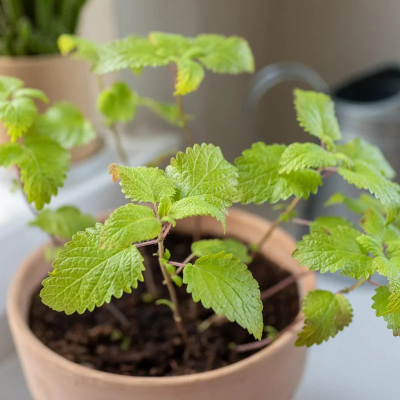 Lemon Balm Live Plant - 4 inch Tall Starter Perennial Herb for Tea & Cooking - Image 7