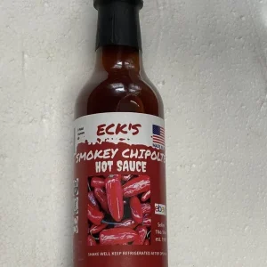 Smoky Chipotle Hot Pepper Sauce 5 oz Bottle - Gourmet Organic Vegan Gluten-Free - Image 1