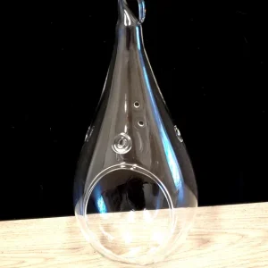 Teardrop Glass Terrarium Kit Set of 2 with 4 Air Plants, Shells, Sand - 7 Inch DIY Indoor Decor - Image 3