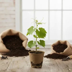 Traminette Grape Vine Live Plant – 5-9 Inches Tall – Cold-Hardy Fruit Plant - Image 1
