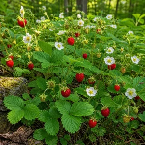 2 Pack Wild Strawberry Live Plants, Fragaria Virginiana, Red Strawberries, 3 Inch Pot, Winter Hardy - Image 2