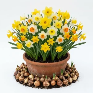 25 Mixed Color Daffodil Bulbs - Narcissus Hardy Early Spring Flowers - Image 1