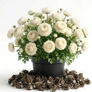 30 Purple Ranunculus Bulbs - Summer Flowering Perennial Flowers Corms - Image 1