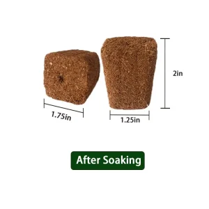 50 Coco Plugs Seed Starter Cubes Rooting & Germination Medium - Image 9