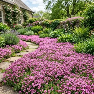 50,000 Pink Creeping Thyme Seeds - Perennial Ground Cover, Outdoor - Image 3
