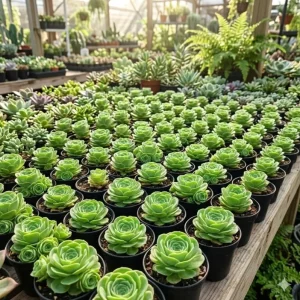 Aeonium Greenovia Live Plant – Mountain Rose Succulent – 2 inch Pot – Indoor/Outdoor - Image 1