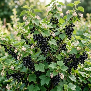 Consort Black Currant Live Plant - Cold Hardy Shrub, 6-12" Tall, Outdoor - Image 1