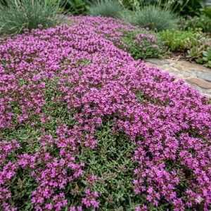 Dwarf Creeping Thyme Seeds - 50,000 Pink Flowering Ground Cover Perennial - Image 2