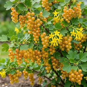 Golden Currant Live Plant - Cold Hardy Yellow Shrub, 6-12