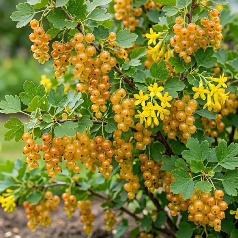 Golden Currant Live Plant - Cold Hardy Yellow Shrub, 6-12" Tall Bare Root - Image 7