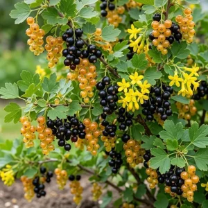 Golden Currant Live Plant, Yellow Currant Shrub, Dormant, 6-12