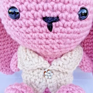 Handmade Crochet Bunny Rabbit Amigurumi Soft Stuffed Animal Toy 7 inch - Image 6