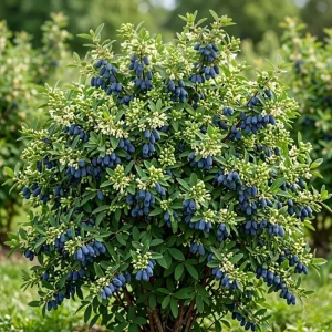 Haskap Berry Live Plant - Cold Hardy Blue Honeysuckle Bush, 6-12