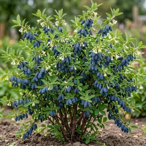 Haskap Berry Live Plant - Cold Hardy Blue Honeysuckle Bush 6-12
